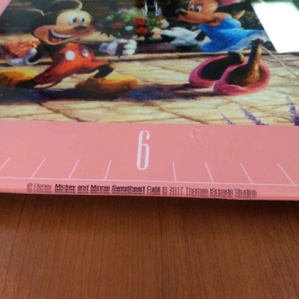 Mickey and Minnie Thomas Kinkade Clock